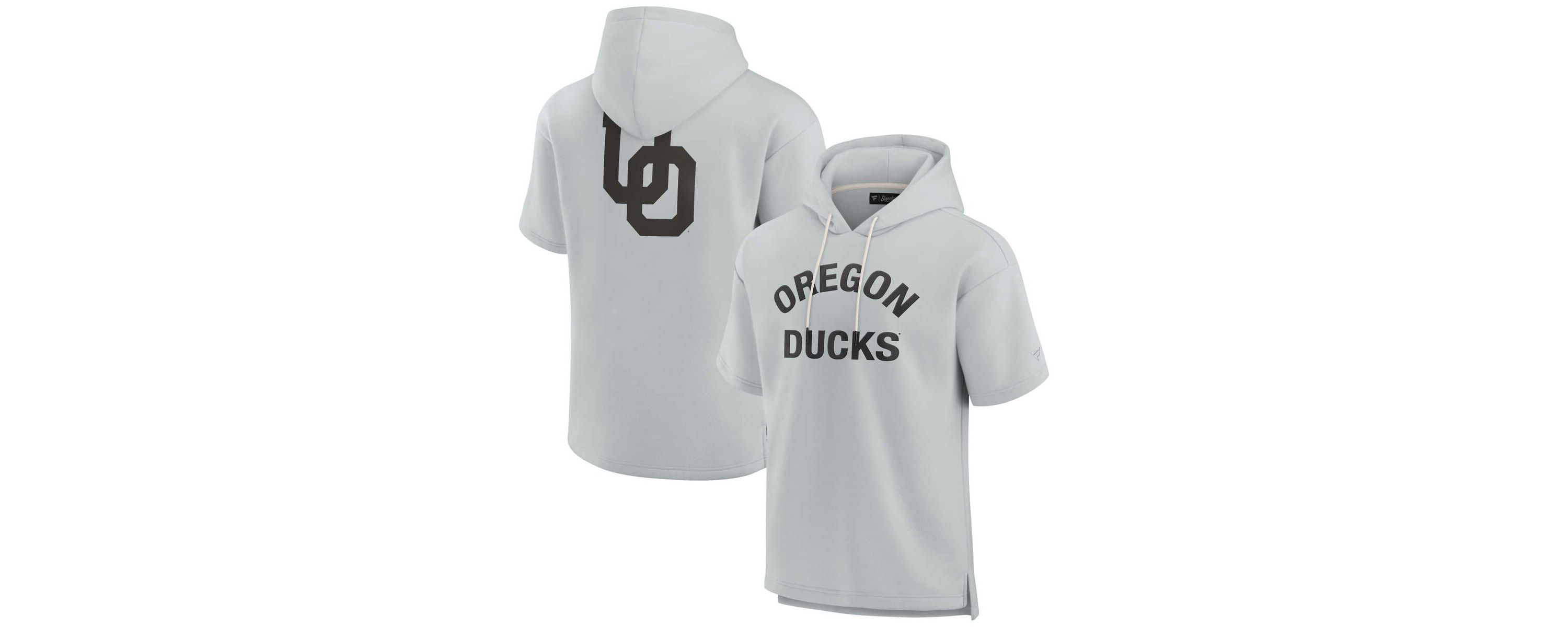 NCAA Unisex Fanatics Oregon Ducks Elements Super Soft Fleece Short Sleeve Pullover Hoodie