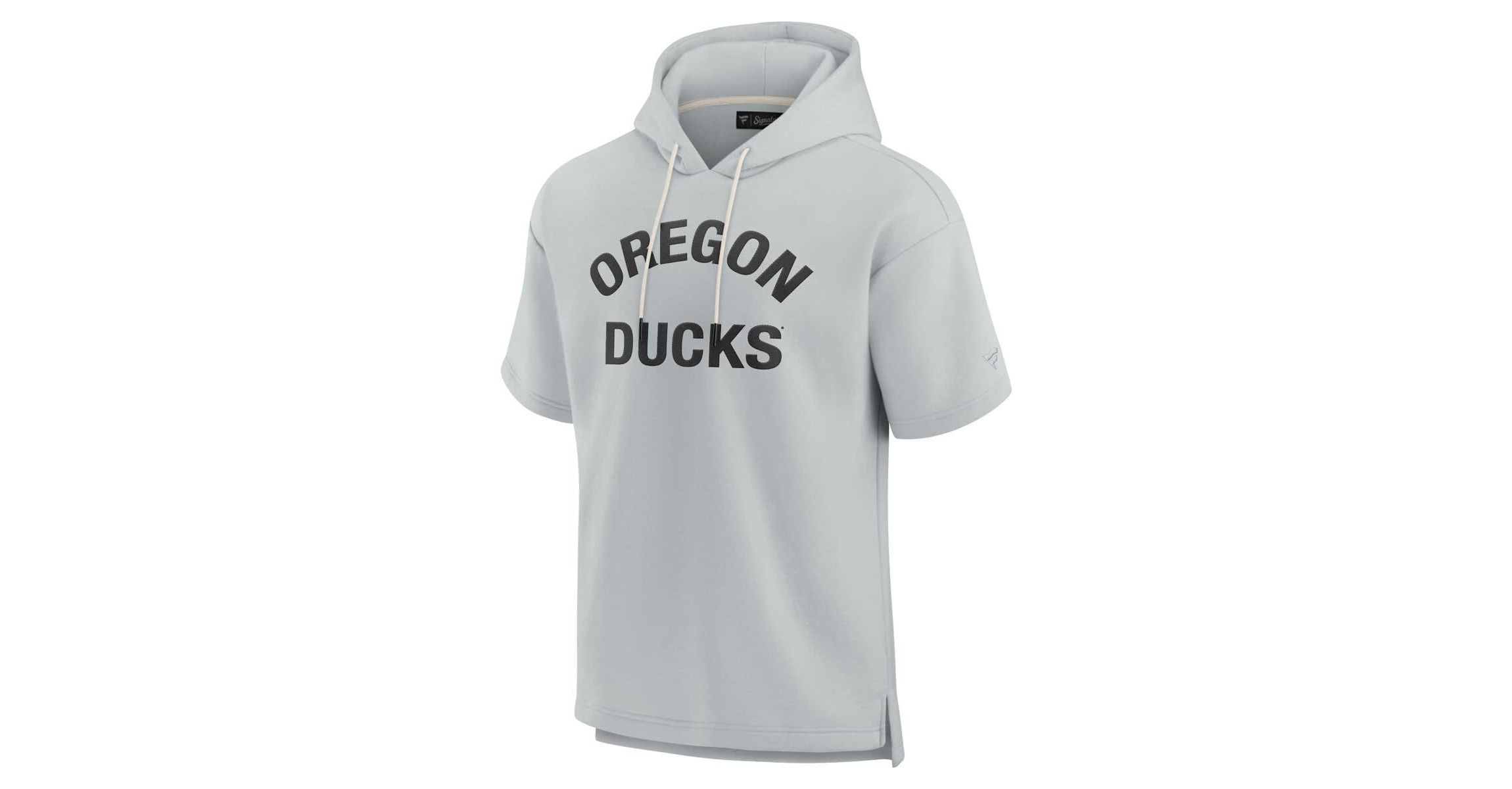 NCAA Unisex Fanatics Oregon Ducks Elements Super Soft Fleece Short Sleeve Pullover Hoodie
