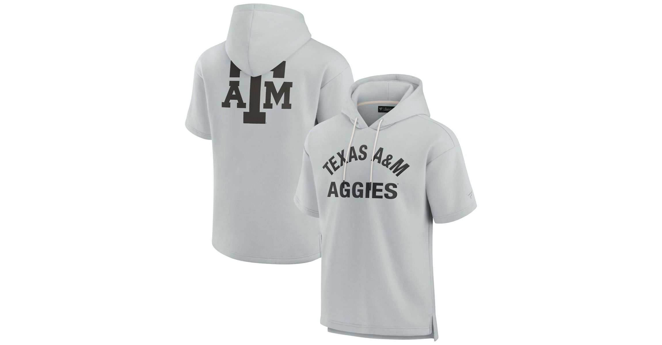 NCAA Unisex Fanatics Texas A&M Aggies Elements Super Soft Fleece Short Sleeve Pullover Hoodie