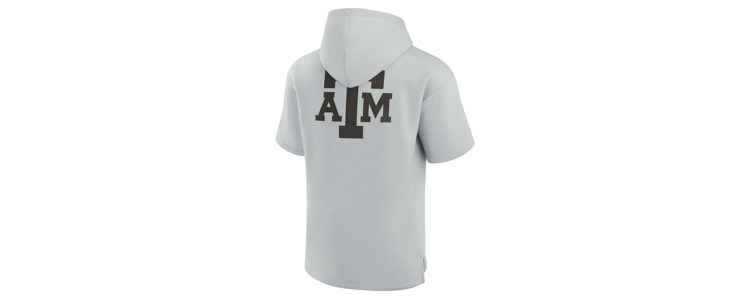 NCAA Unisex Fanatics Texas A&M Aggies Elements Super Soft Fleece Short Sleeve Pullover Hoodie