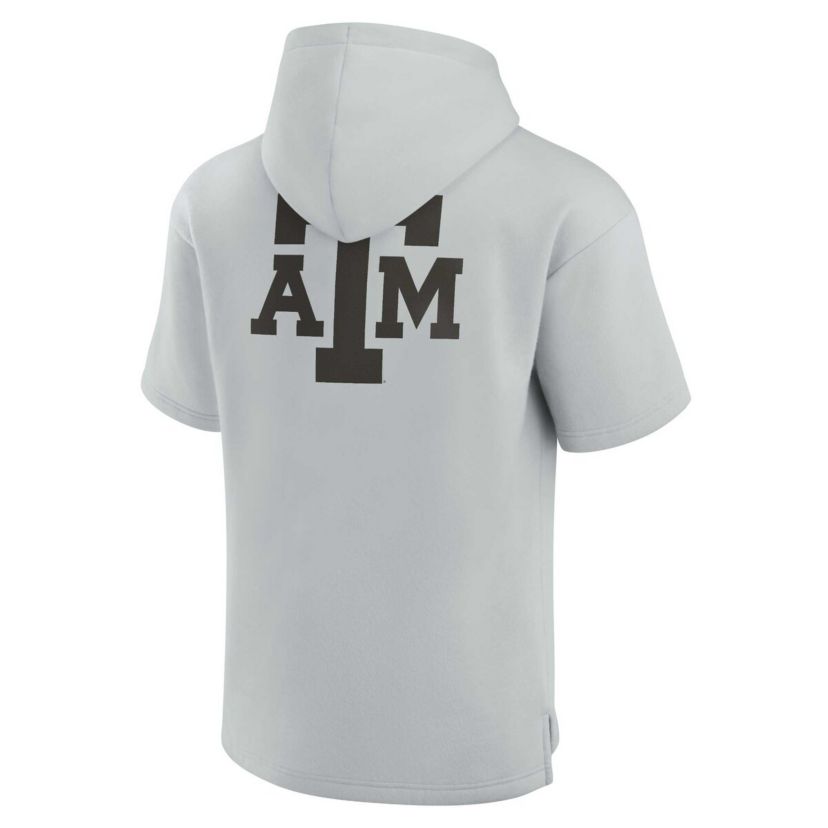 NCAA Unisex Fanatics Texas A&M Aggies Elements Super Soft Fleece Short Sleeve Pullover Hoodie