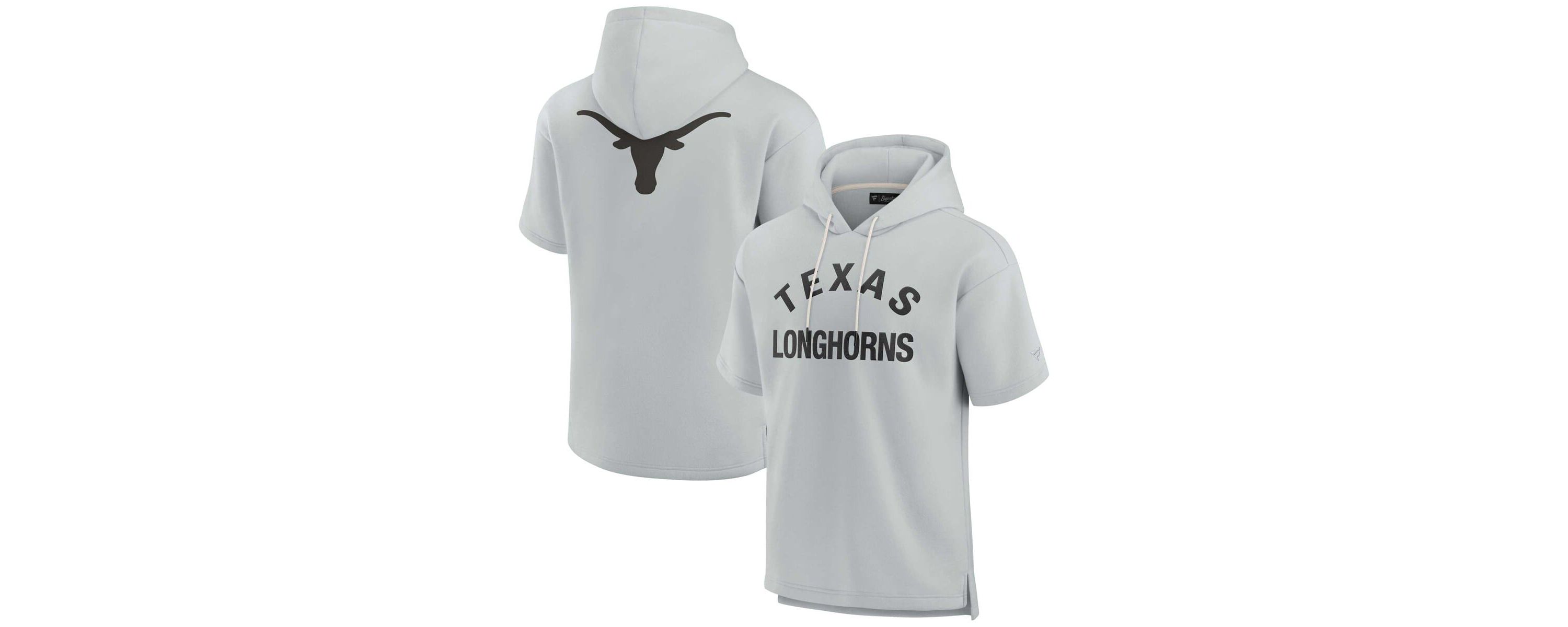 NCAA Unisex Fanatics Texas Longhorns Elements Super Soft Fleece Short Sleeve Pullover Hoodie