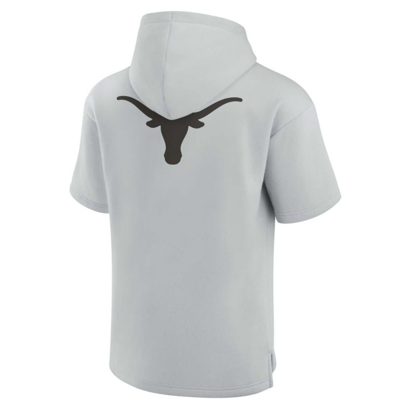 NCAA Unisex Fanatics Texas Longhorns Elements Super Soft Fleece Short Sleeve Pullover Hoodie