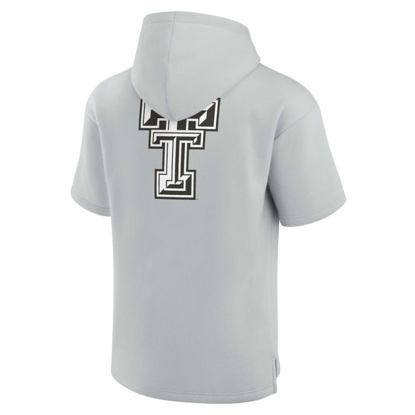 Texas Tech Red Raiders NCAA Unisex Fanatics Texas Tech Raiders Elements Super Soft Fleece Short Sleeve Pullover Hoodie