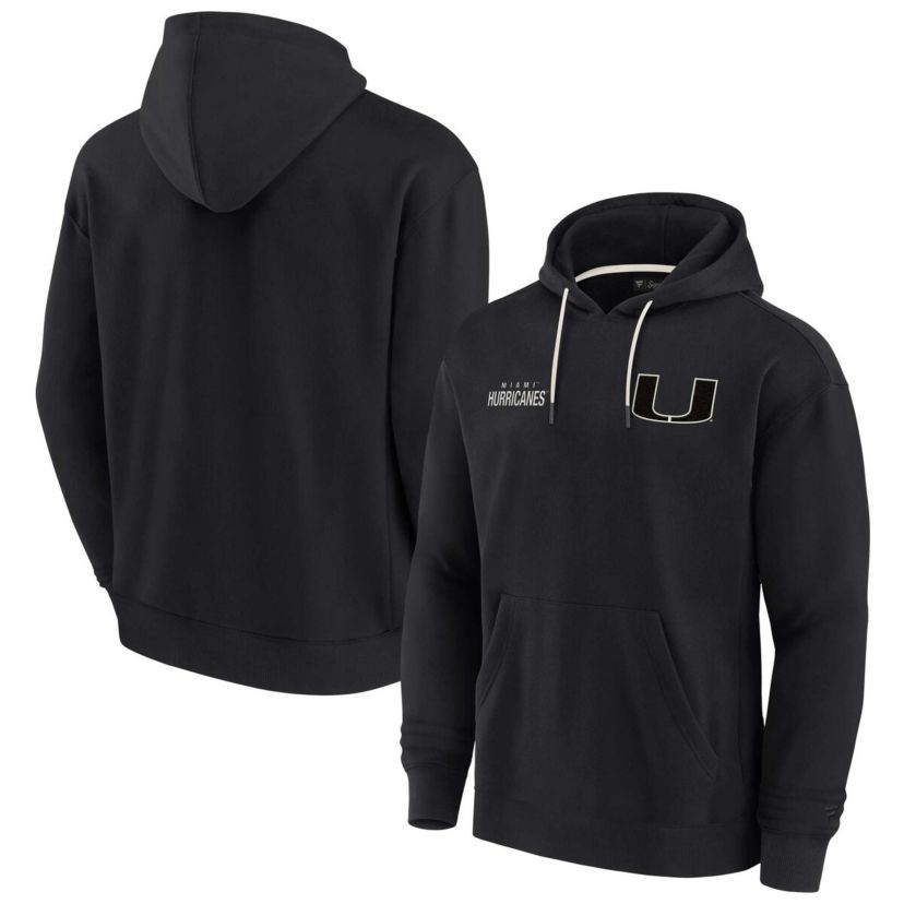 Miami (FL) Hurricanes NCAA Unisex Fanatics Miami Hurricanes Elements Super Soft Fleece Pullover Hoodie