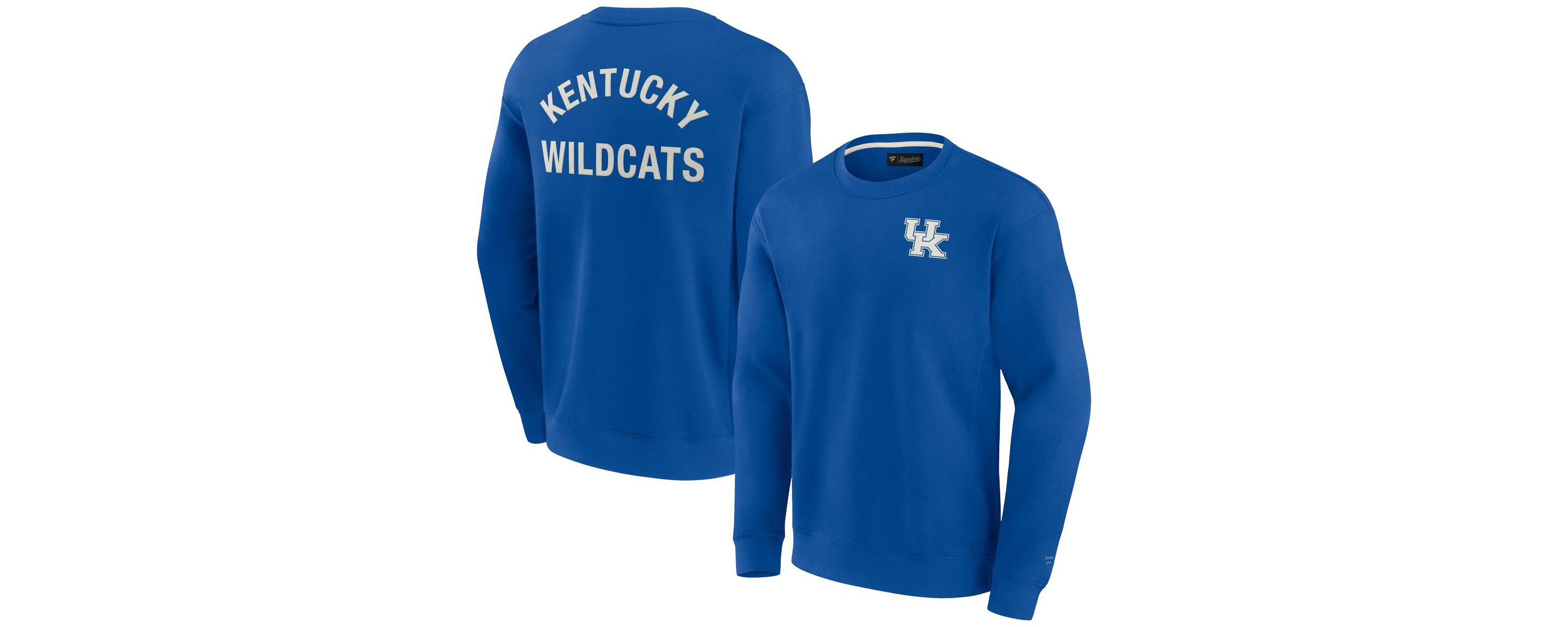 NCAA Unisex Fanatics Kentucky Wildcats Super Soft Pullover Crew Sweatshirt