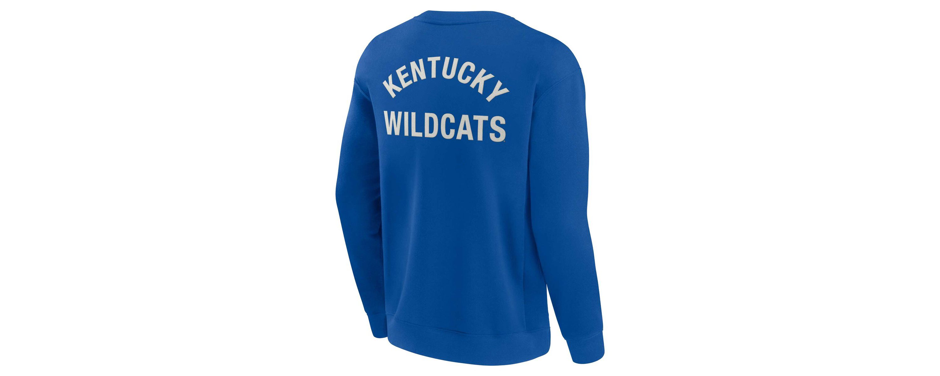 NCAA Unisex Fanatics Kentucky Wildcats Super Soft Pullover Crew Sweatshirt