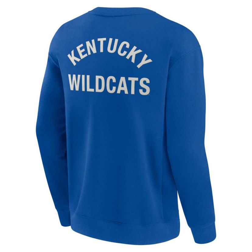 NCAA Unisex Fanatics Kentucky Wildcats Super Soft Pullover Crew Sweatshirt