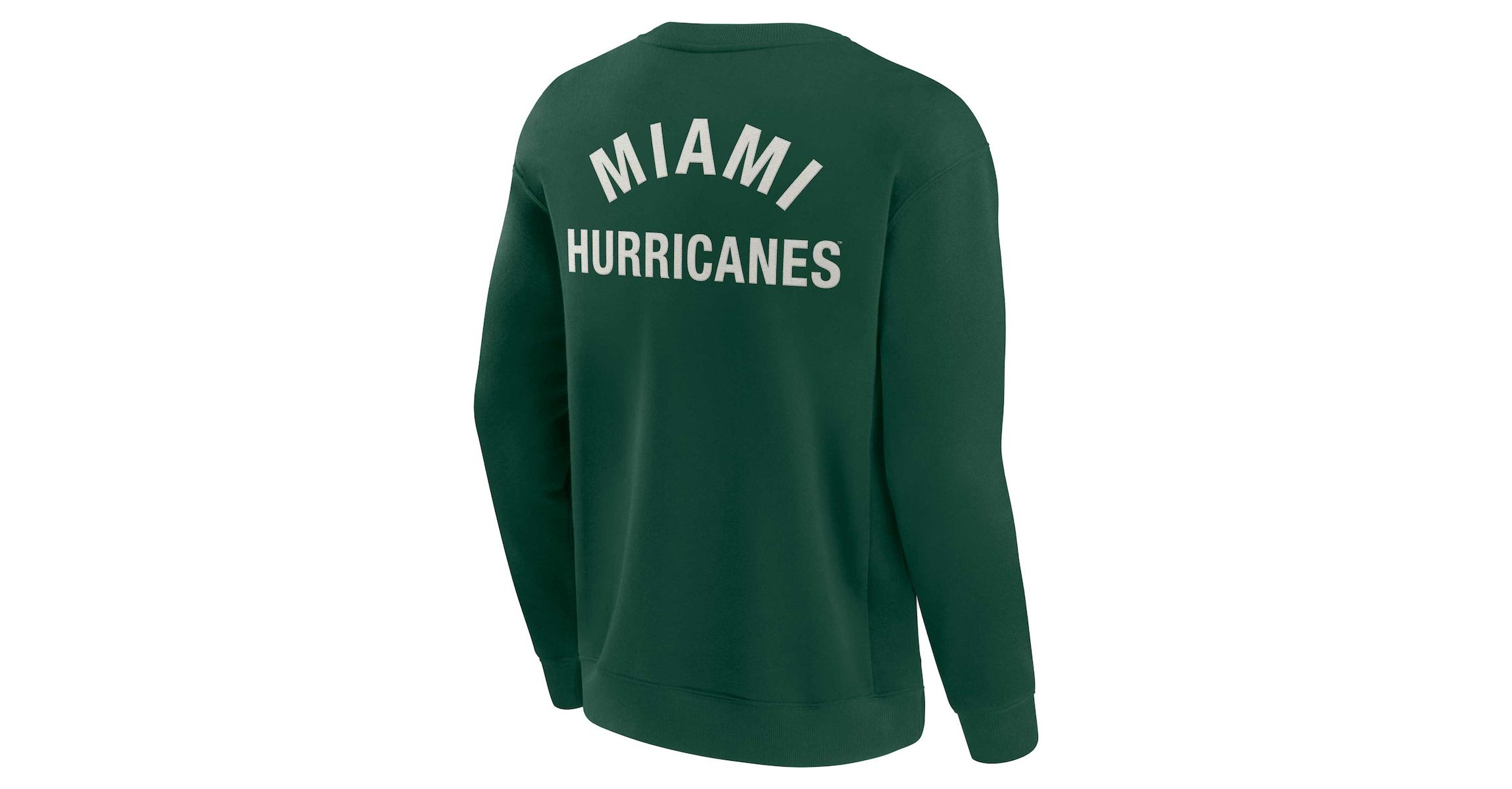Miami (FL) Hurricanes NCAA Unisex Fanatics Miami Hurricanes Super Soft Pullover Crew Sweatshirt