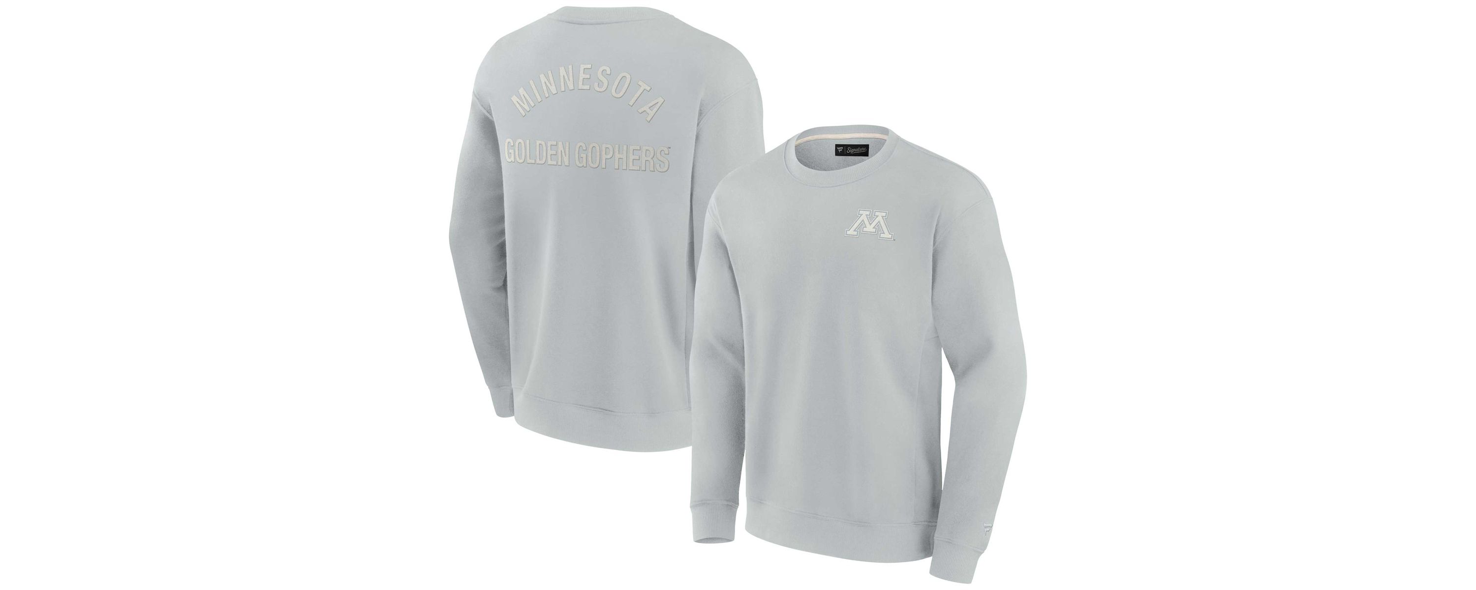 NCAA Unisex Fanatics Minnesota Golden Gophers Super Soft Pullover Crew Sweatshirt