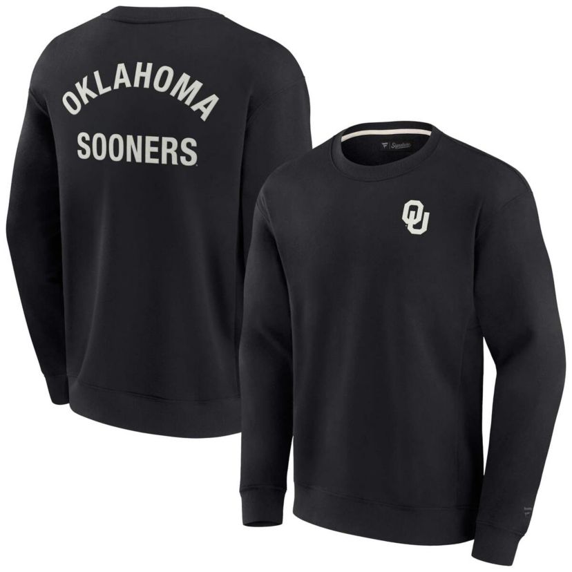 NCAA Unisex Fanatics Oklahoma Sooners Super Soft Pullover Crew Sweatshirt