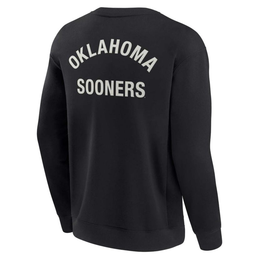 NCAA Unisex Fanatics Oklahoma Sooners Super Soft Pullover Crew Sweatshirt