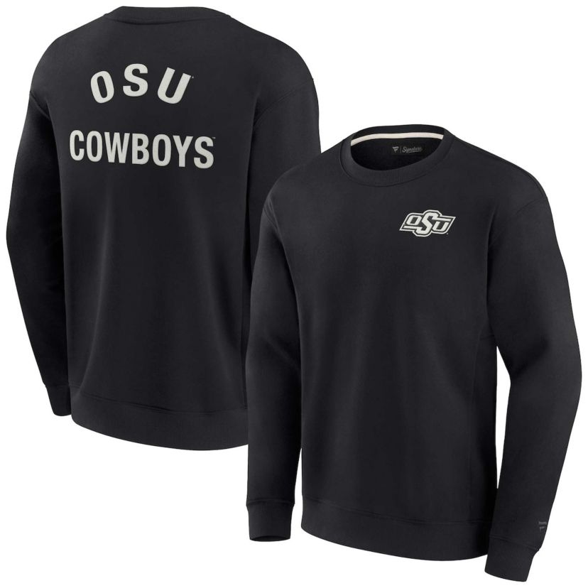 NCAA Unisex Fanatics Oklahoma State Cowboys Super Soft Pullover Crew Sweatshirt