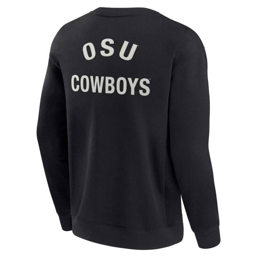 NCAA Unisex Fanatics Oklahoma State Cowboys Super Soft Pullover Crew Sweatshirt
