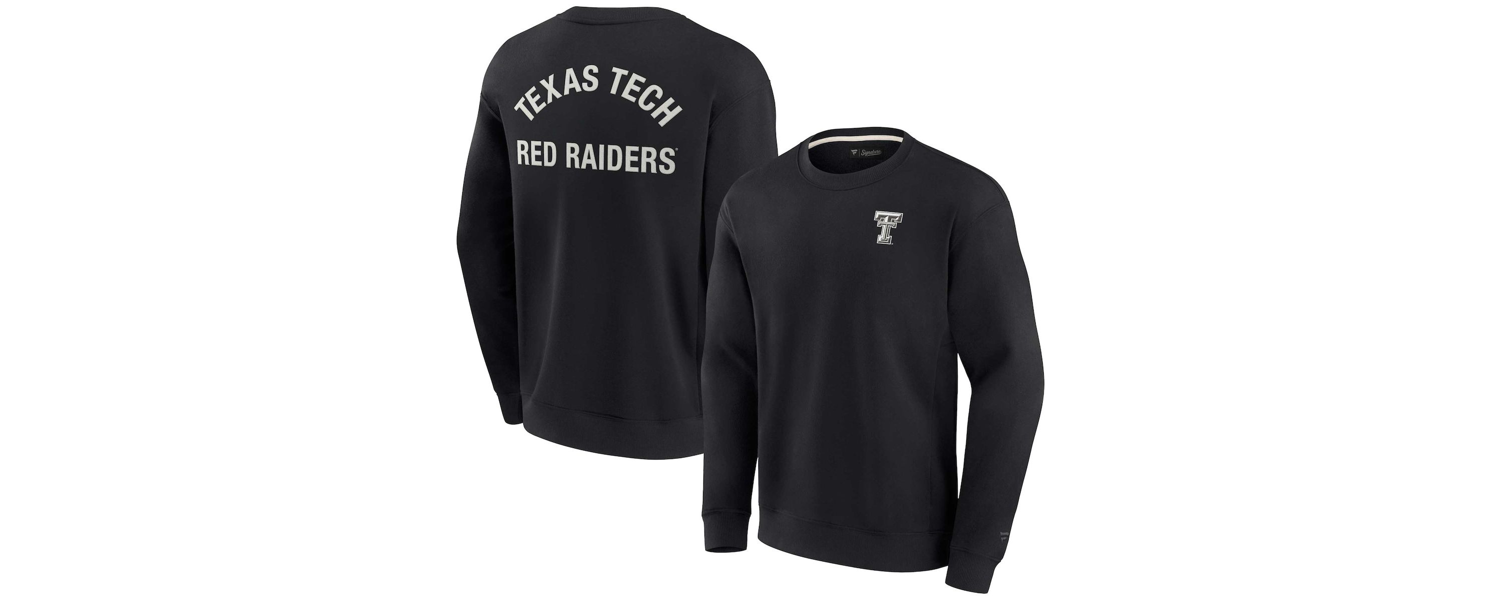 Texas Tech Red Raiders NCAA Unisex Fanatics Texas Tech Raiders Super Soft Pullover Crew Sweatshirt