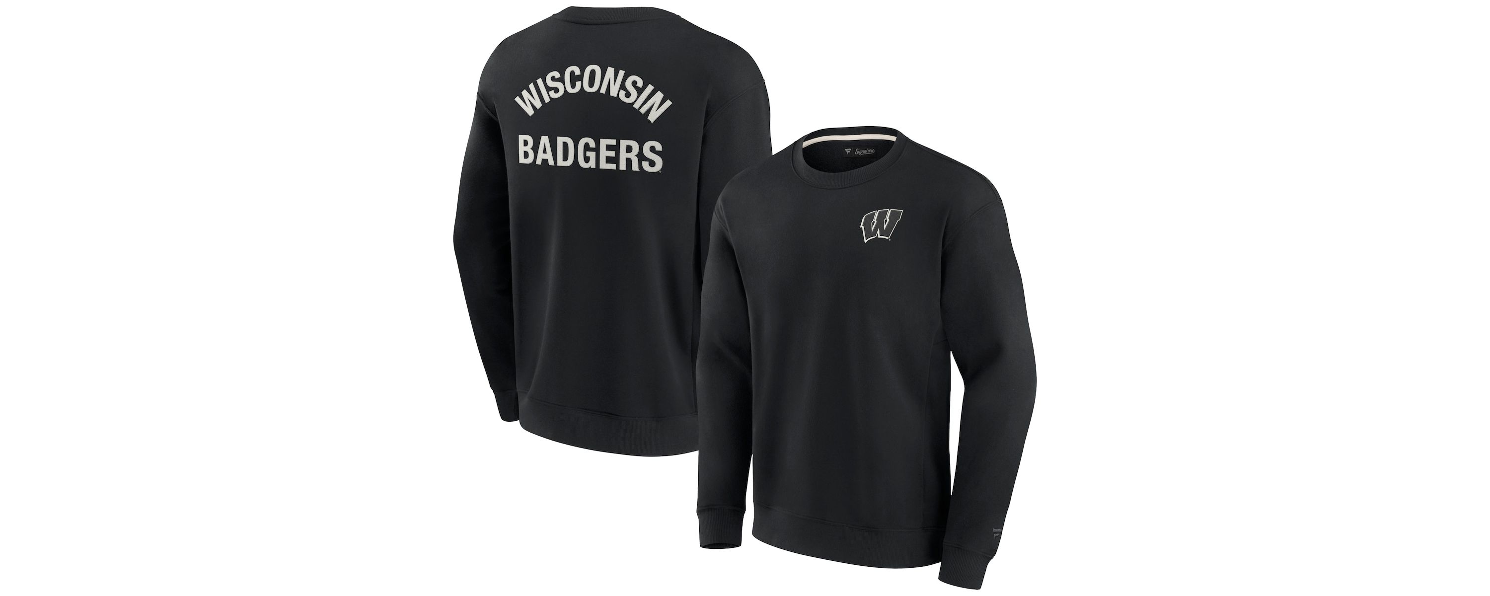 NCAA Unisex Fanatics Wisconsin Badgers Super Soft Pullover Crew Sweatshirt