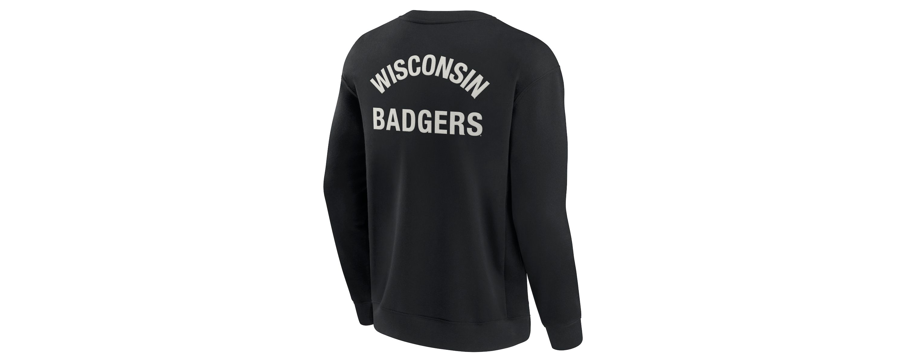 NCAA Unisex Fanatics Wisconsin Badgers Super Soft Pullover Crew Sweatshirt