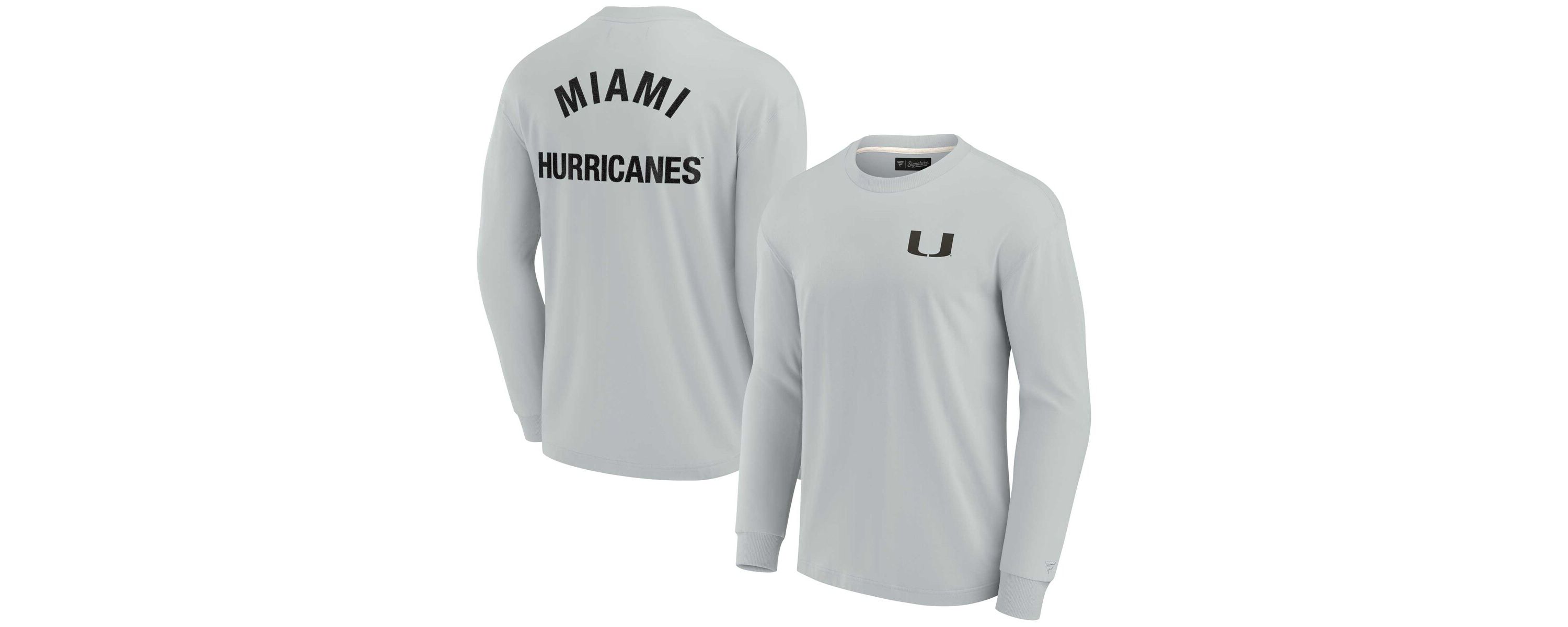 Miami (FL) Hurricanes NCAA Unisex Fanatics Miami Hurricanes Elements Super Soft Long Sleeve T-Shirt