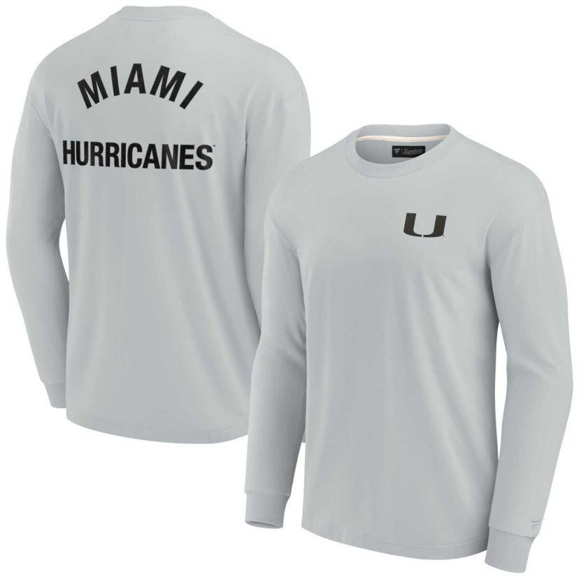 Miami (FL) Hurricanes NCAA Unisex Fanatics Miami Hurricanes Elements Super Soft Long Sleeve T-Shirt