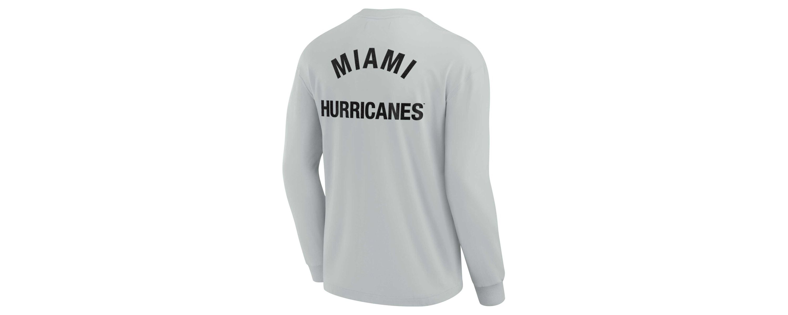 Miami (FL) Hurricanes NCAA Unisex Fanatics Miami Hurricanes Elements Super Soft Long Sleeve T-Shirt