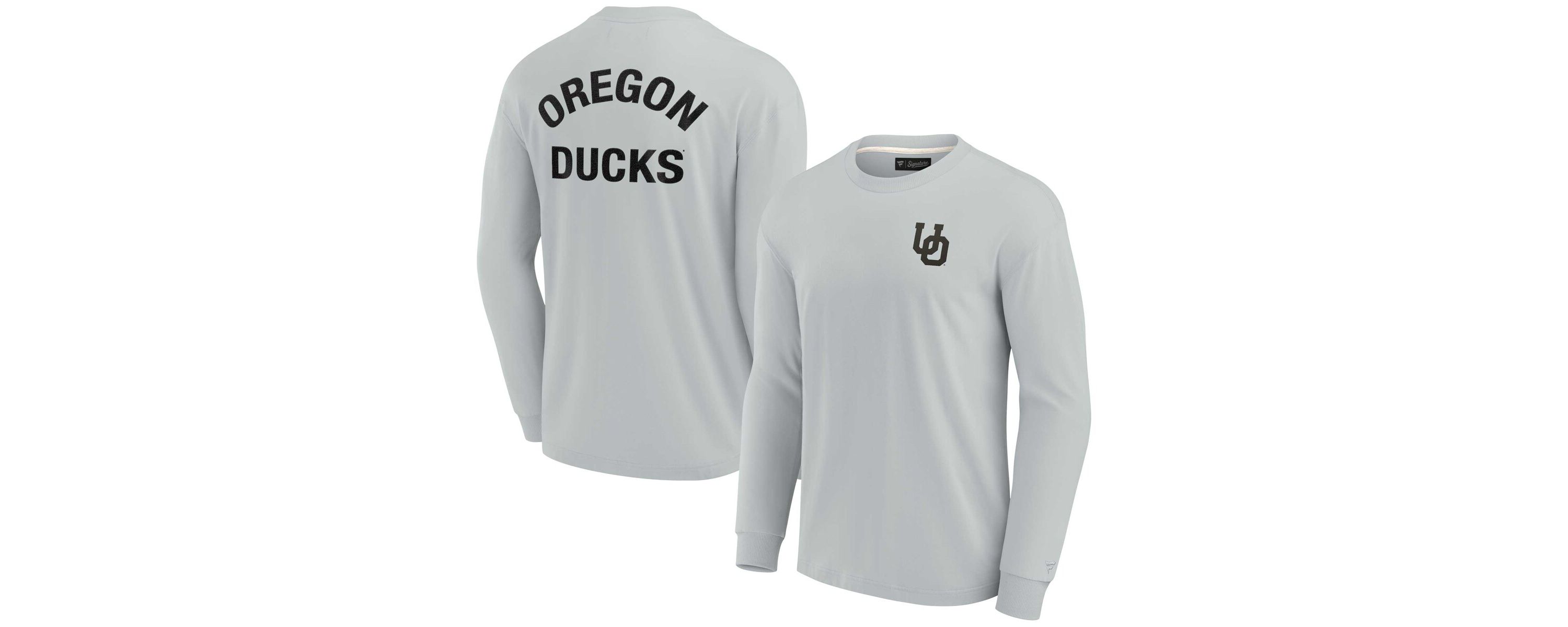 NCAA Unisex Fanatics Oregon Ducks Elements Super Soft Long Sleeve T-Shirt