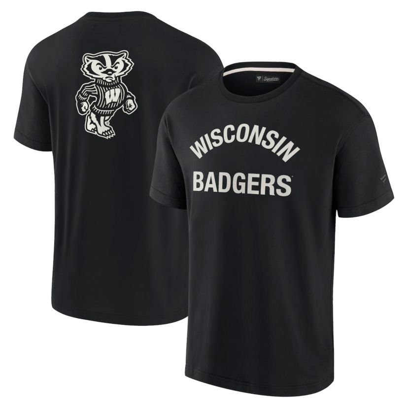 NCAA Unisex Fanatics Wisconsin Badgers Elements Super Soft Short Sleeve T-Shirt