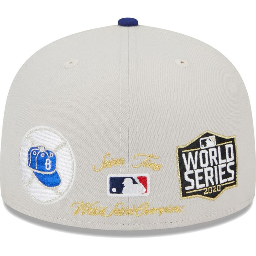 MLB Gray/Royal Los Angeles Dodgers World Class Back Patch 59FIFTY Fitted Hat