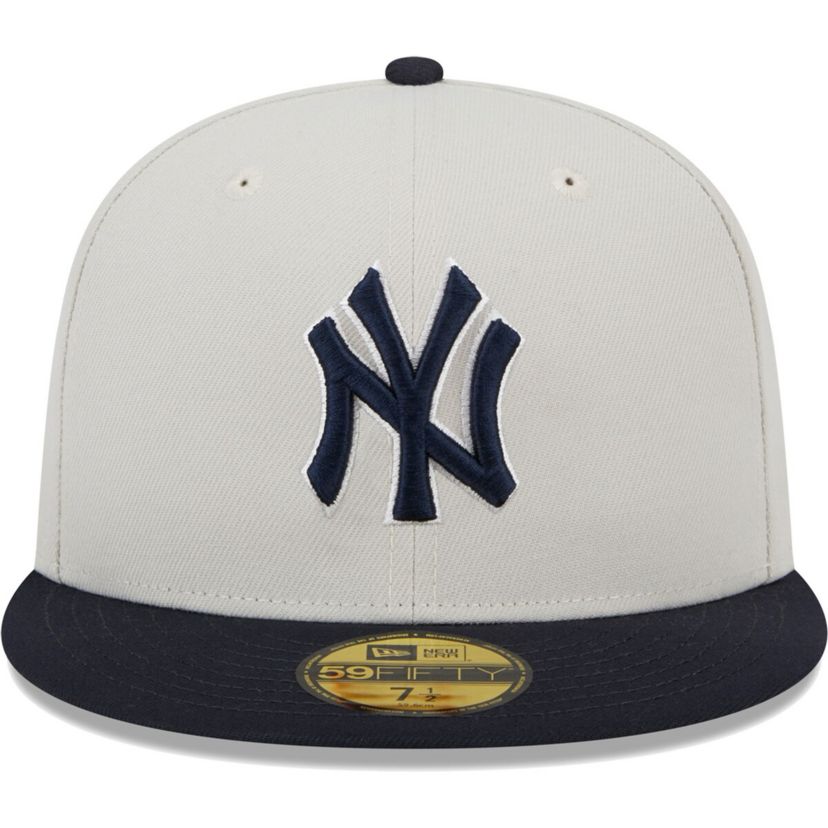 MLB Gray/Navy New York Yankees World Class Back Patch 59FIFTY Fitted Hat