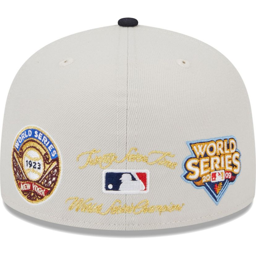 MLB Gray/Navy New York Yankees World Class Back Patch 59FIFTY Fitted Hat