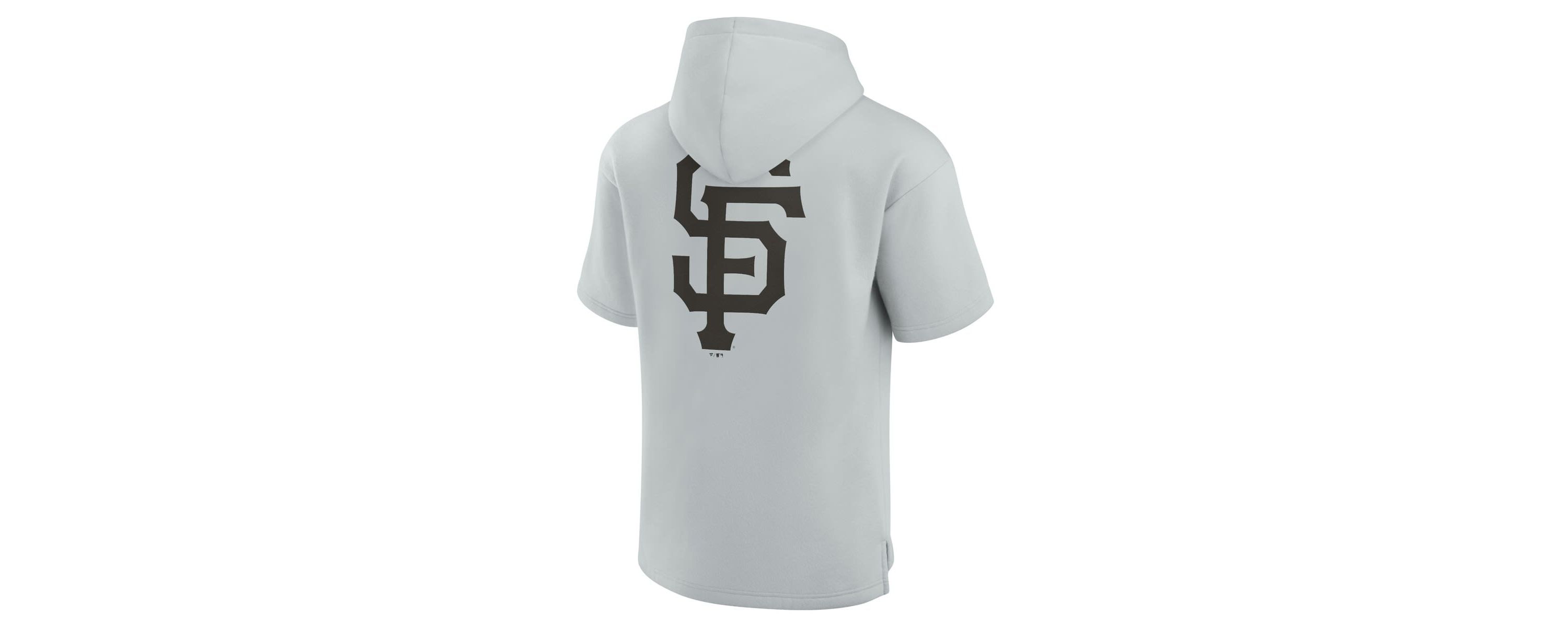MLB Unisex Fanatics San Francisco Giants Elements Super Soft Fleece Short Sleeve Pullover Hoodie