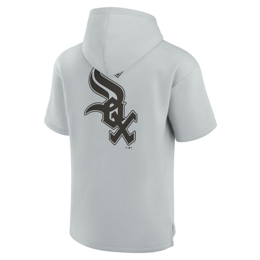 Chicago White Sox MLB Unisex Fanatics Chicago Sox Elements Super Soft Fleece Short Sleeve Pullover Hoodie