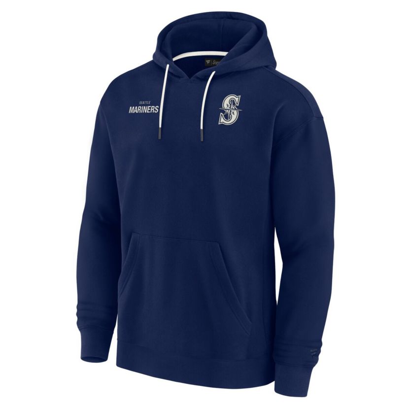 MLB Unisex Fanatics Seattle Mariners Elements Super Soft Fleece Pullover Hoodie