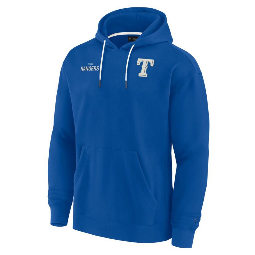 MLB Unisex Fanatics Texas Rangers Elements Super Soft Fleece Pullover Hoodie