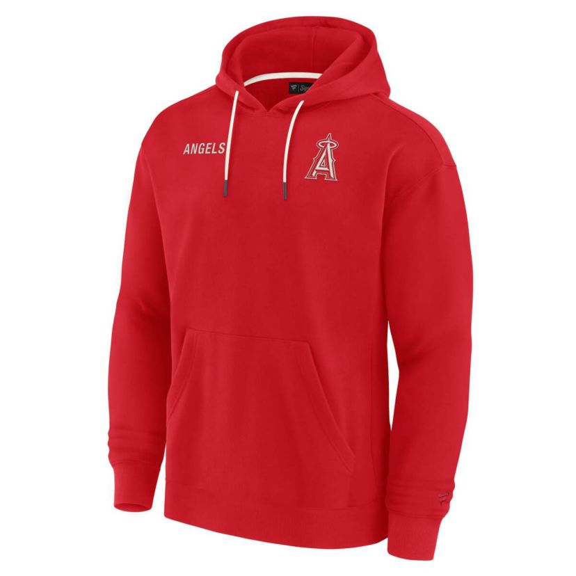 MLB Unisex Fanatics Los Angeles Angels Elements Super Soft Fleece Pullover Hoodie