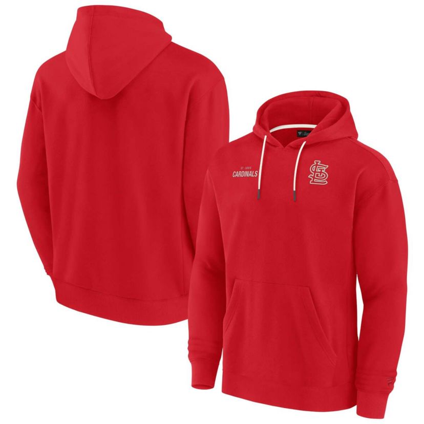 MLB Unisex Fanatics St. Louis Cardinals Elements Super Soft Fleece Pullover Hoodie