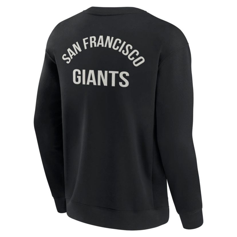 MLB Unisex Fanatics San Francisco Giants Super Soft Pullover Crew Sweatshirt