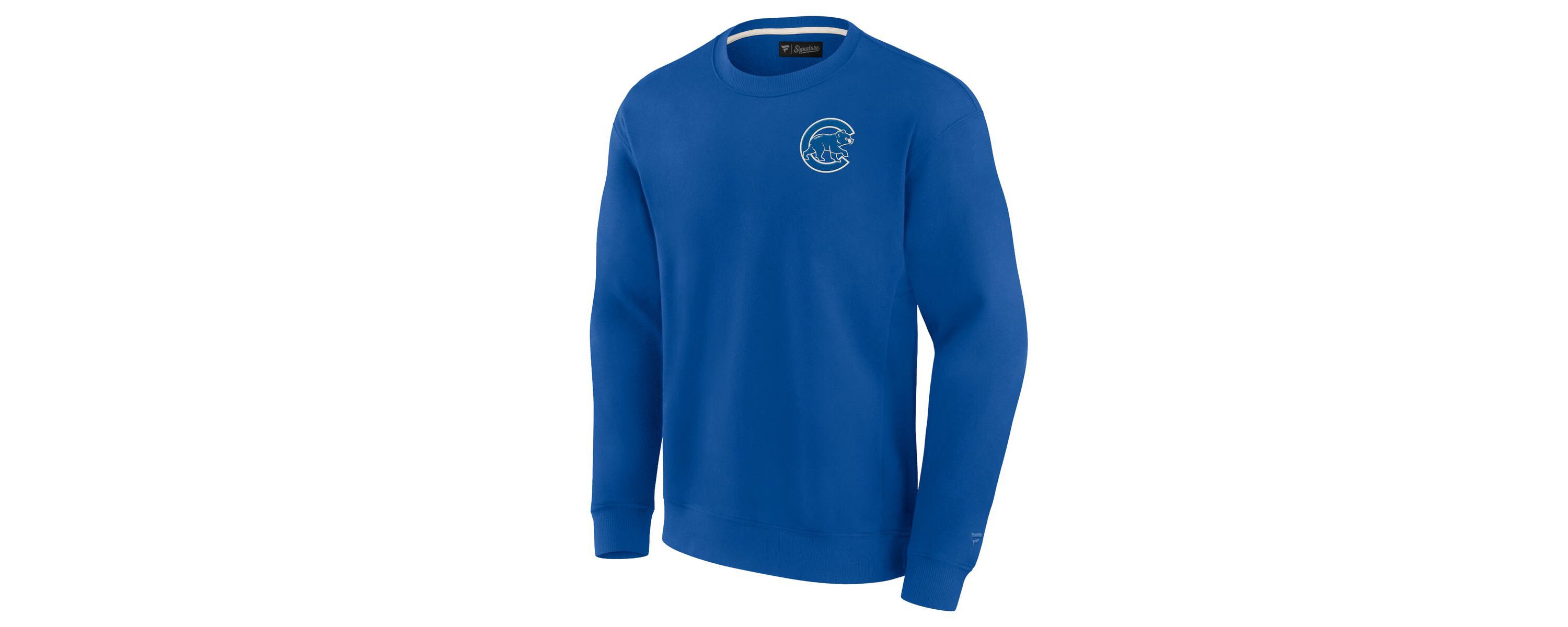 MLB Unisex Fanatics Chicago Cubs Super Soft Pullover Crew Sweatshirt