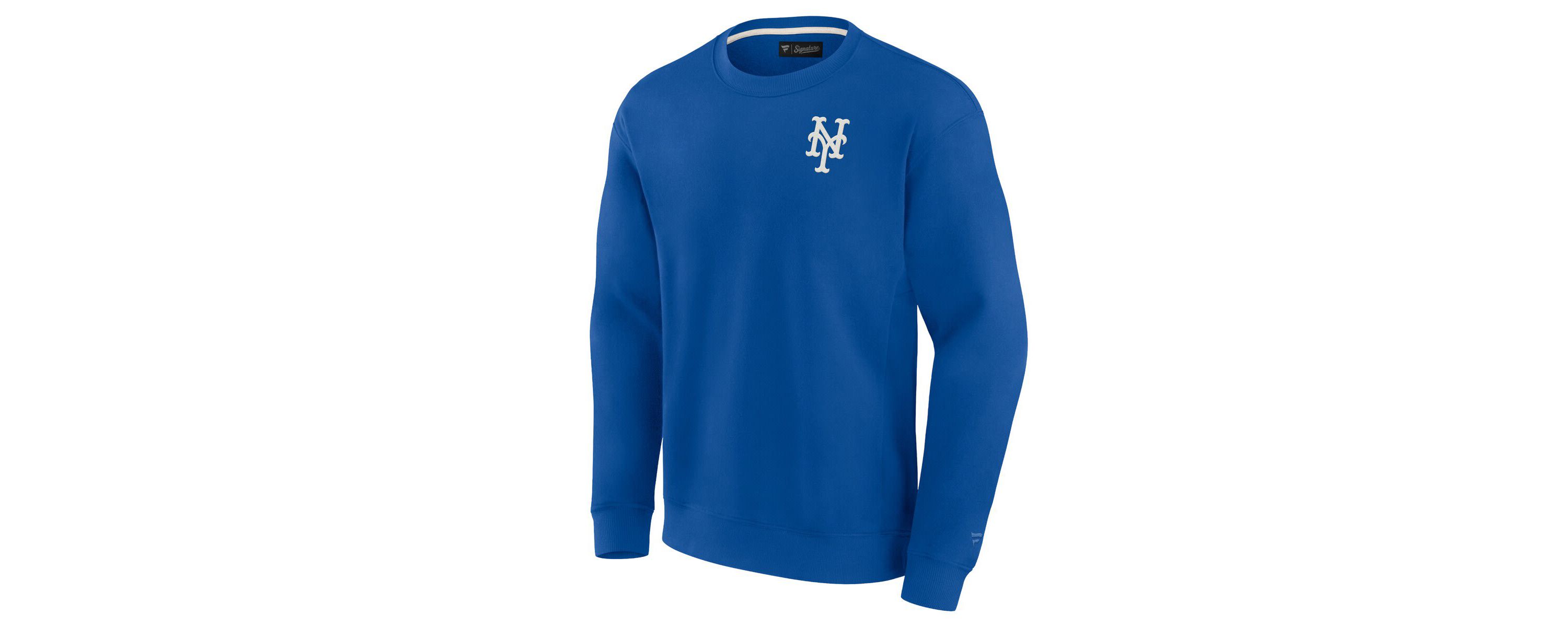 MLB Unisex Fanatics New York Mets Super Soft Pullover Crew Sweatshirt