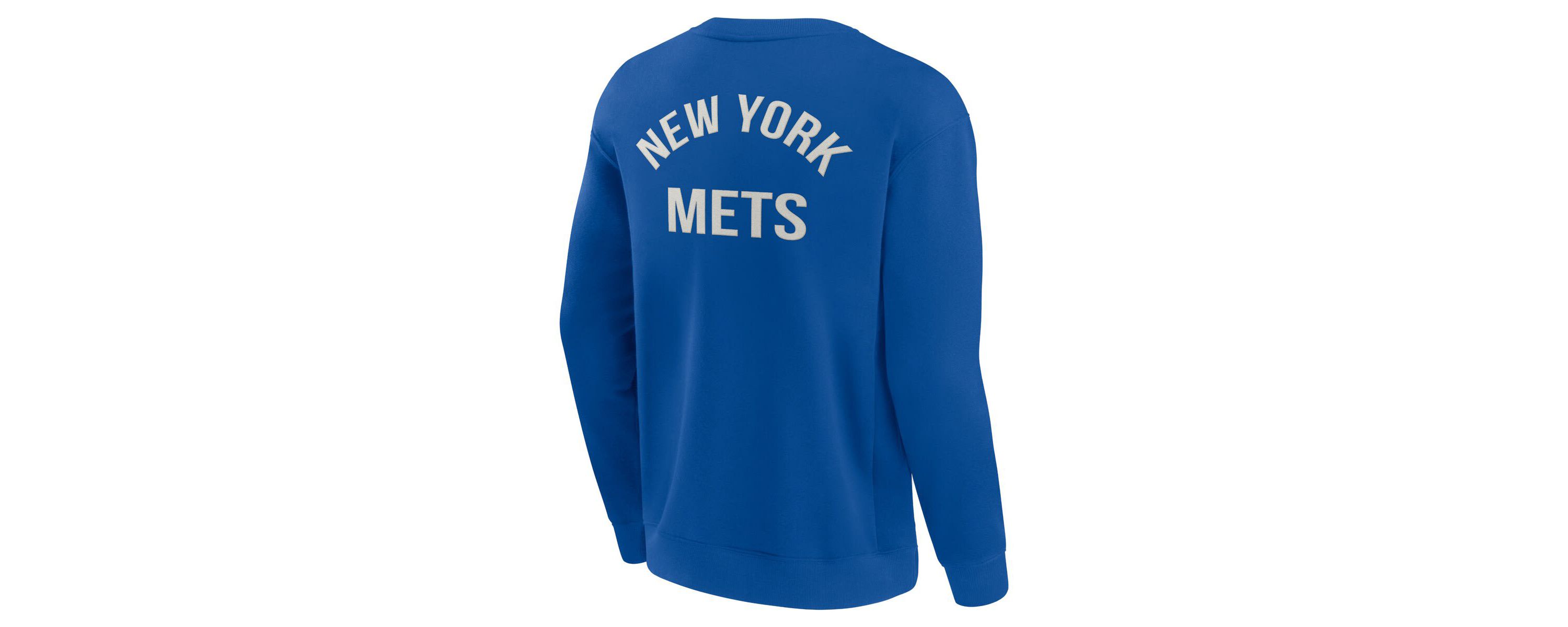 MLB Unisex Fanatics New York Mets Super Soft Pullover Crew Sweatshirt
