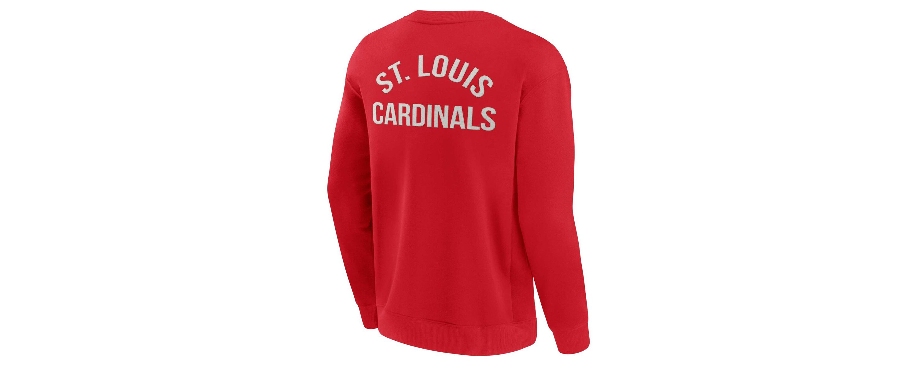 MLB Unisex Fanatics St. Louis Cardinals Super Soft Pullover Crew Sweatshirt