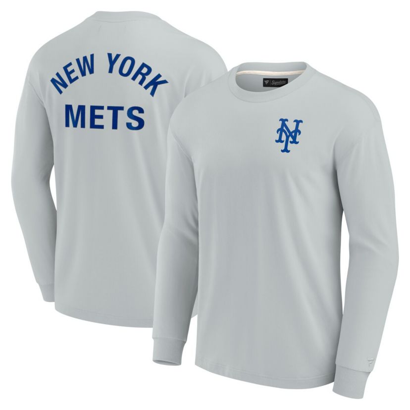MLB Unisex Fanatics New York Mets Elements Super Soft Long Sleeve T-Shirt