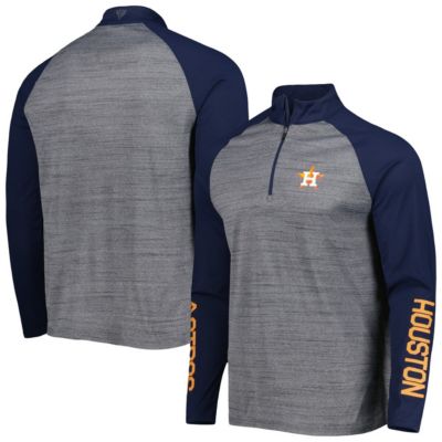 Levelwear Men's MLB Houston Astros Vandal Raglan Quarter-Zip Top, Gray, Small -  0826394895431