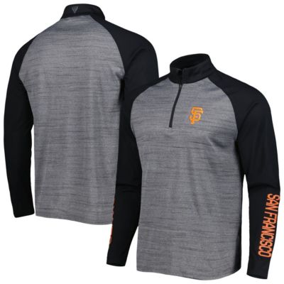 Levelwear Men's MLB San Francisco Giants Vandal Raglan Quarter-Zip Top, Gray, 2XL -  0826394895776