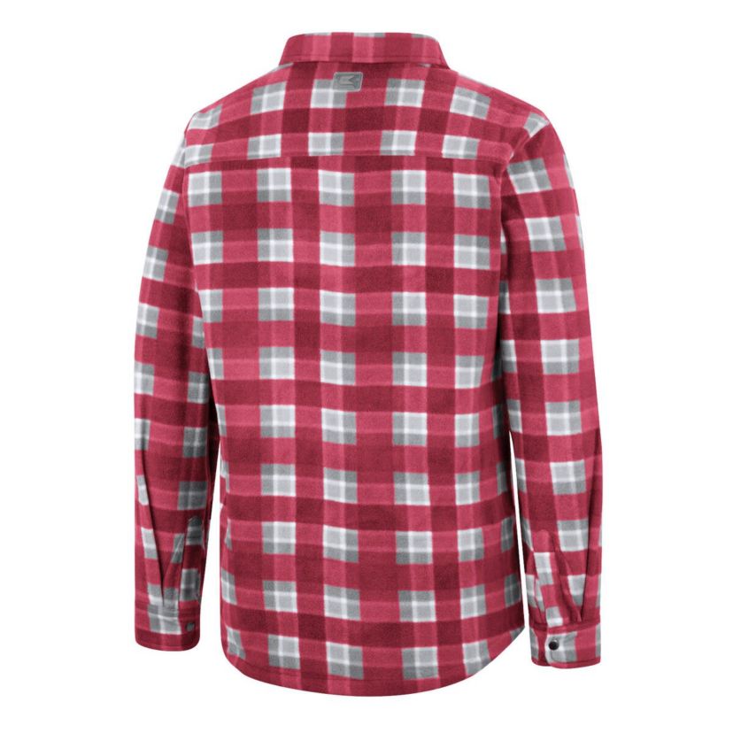NCAA Red/White Fresno State Bulldogs Ellis Plaid Full-Snap Shirt Jacket