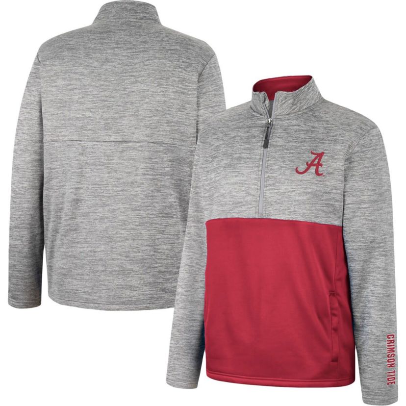 Alabama Crimson Tide NCAA Alabama Tide John Half-Zip Jacket