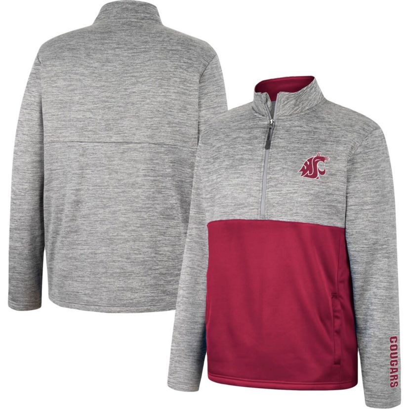NCAA Washington State Cougars John Half-Zip Jacket