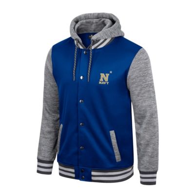 Navy Midshipmen NCAA Robinson Hoodie Full-Snap Jacket