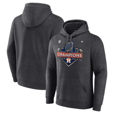 Men's MLB Fanatics Houston Astros 2022 World Series s Locker Room Pullover Hoodie, Grey, 3XL