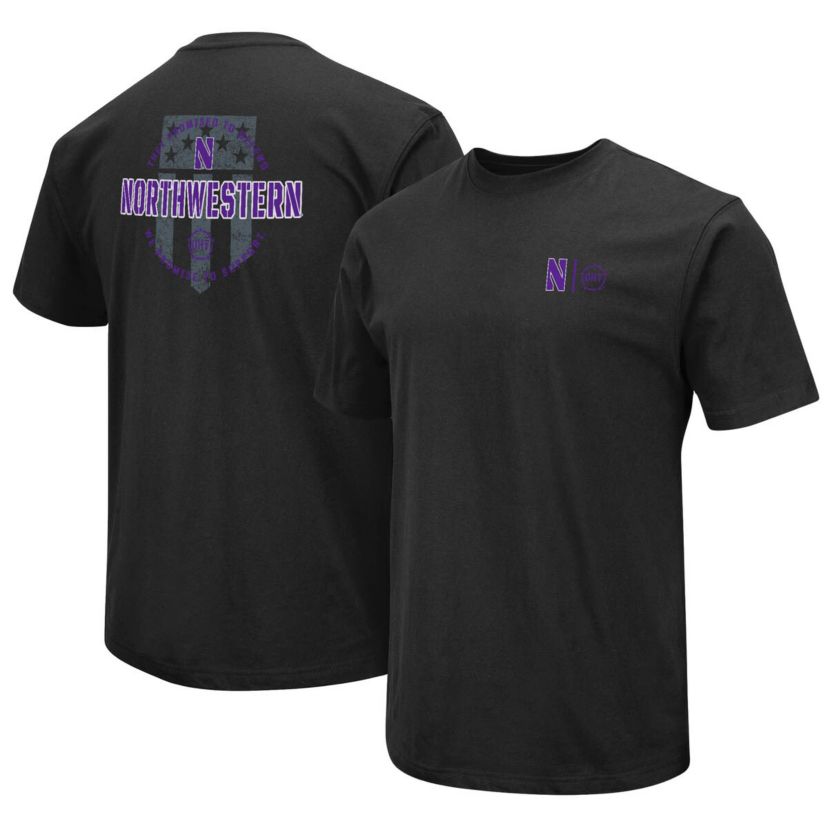 NCAA Northwestern Wildcats OHT Military Appreciation T-Shirt