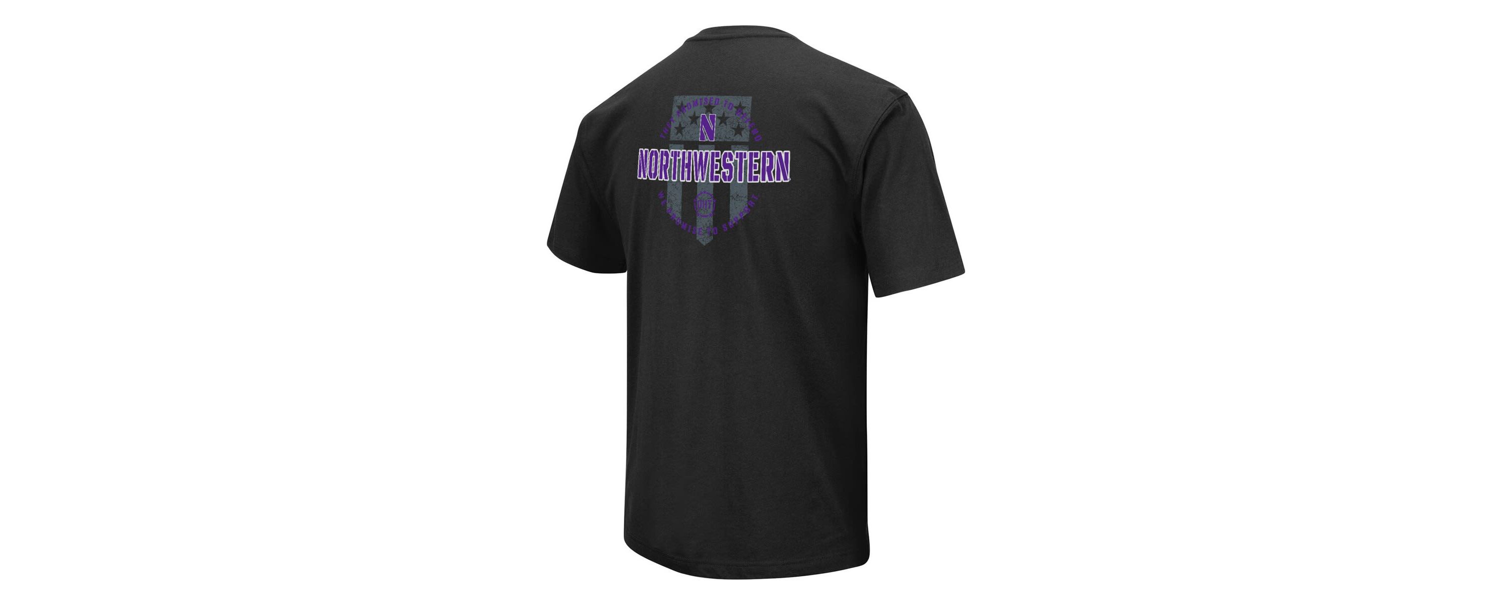 NCAA Northwestern Wildcats OHT Military Appreciation T-Shirt